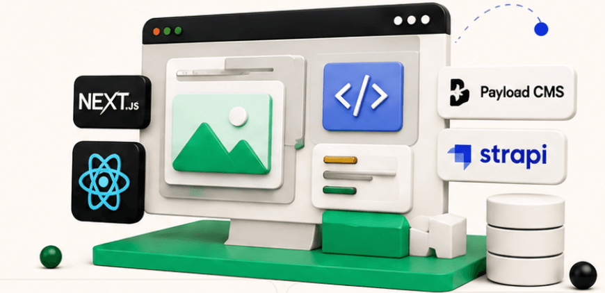 Illustration d’interface web CMS